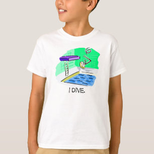 Je plonge chiffre élevé T-shirts de bâton de
