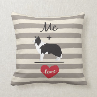 Je plus le coussin mignon d'amour égal de border