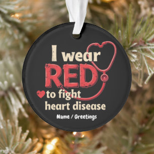 Je porte du rouge pour lutter contre les maladies