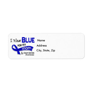 Je porte le bleu pour mon cancer du colon de la