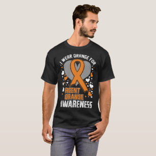 Je porte l'orange pour le T-shirt de conscience