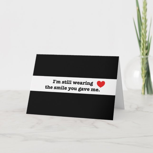 Je porte toujours une carte de sourire (Devant)