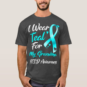 Je Porte Un T-shirt Turquoise Pour Mon Grand-Mère