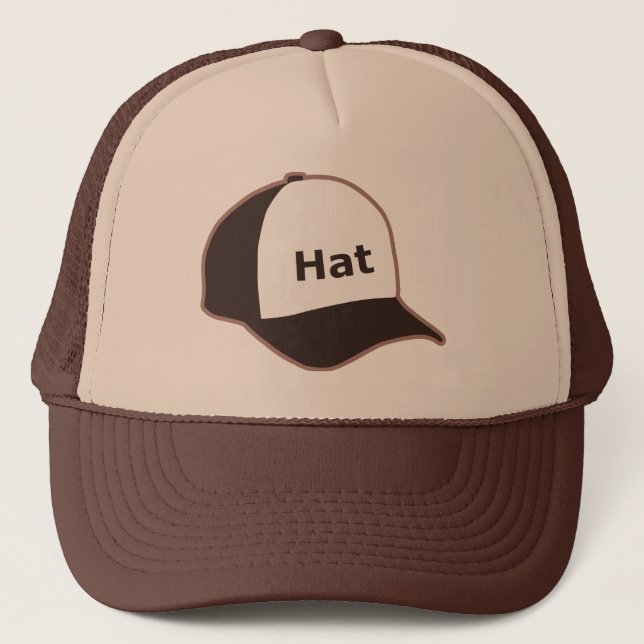 Je porte une version de brun de casquette (Devant)
