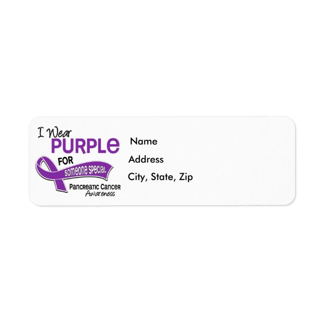 Je Porte Violet 42 Quelqu'un Cancer Pancréatique S (Devant)
