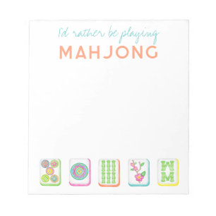 Je préfère jouer au Bloc-notes Mahjong