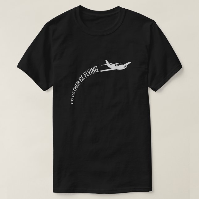Je Préfère Voler Un Tshirt Pilote D'Avion (Design devant)