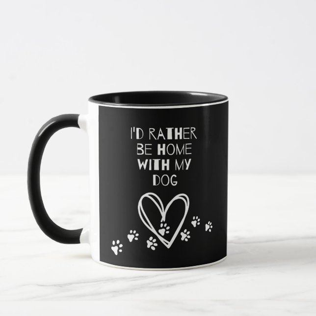 Je Préférerais Être À La Maison Avec Ma Tasse De C (Gauche)