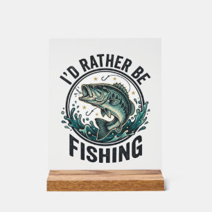 Je préférerais être à la pêche T-Shirt vintage pou
