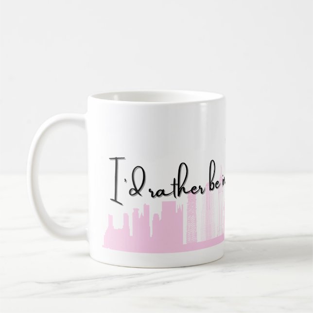 Je préférerais être à New York City Travel Mug (Gauche)
