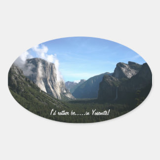"Je préférerais être dans Yosemite !" autocollant