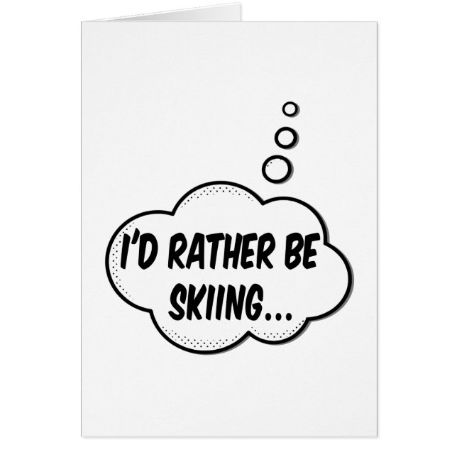 Je Préférerais Skier (Devant)