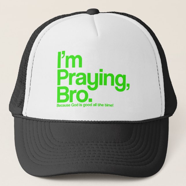 Je prie Bro Casquette chrétien (Devant)