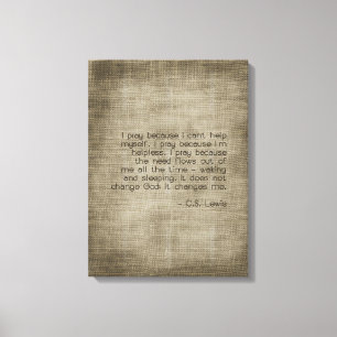 "Je prie puisque…" Toile