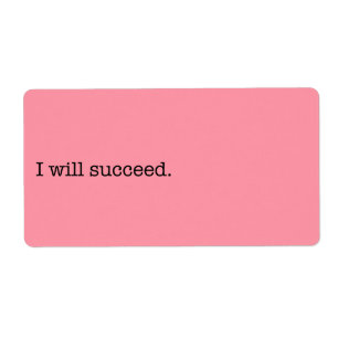 Je réussirai la citation inspirée de succès