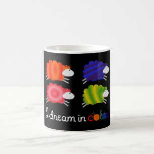 Je rêve dans la tasse d'artiste de fibre de