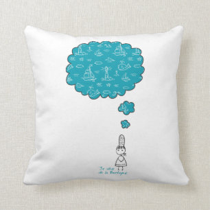 Je reve de la Bretagne Throw Pillow