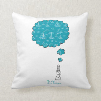 Je reve de la Bretagne Throw Pillow