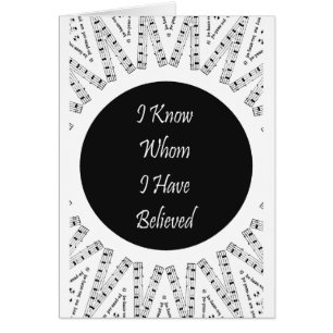 Je sais qui j'ai cru