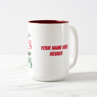 je serai gnomes pour Noël Mug personnel
