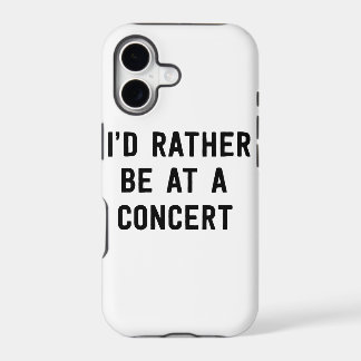Je serais plutôt à un concert