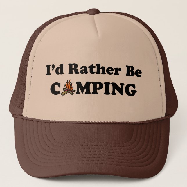 Je serais plutôt casquette campant de feu de camp (Devant)