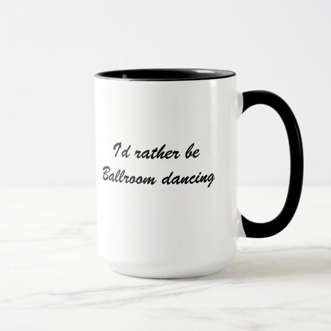 Je serais plutôt tasse de café de danse de salon (Droite)