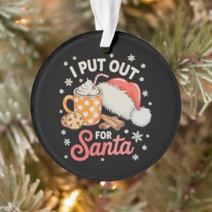 Je sors pour le Père Noël des biscuits au chocolat