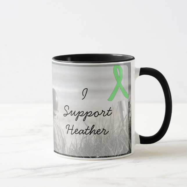 Je soutiens Heather, Casualty War Poem Coffee Mug (Droite)