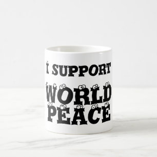 JE SOUTIENS LA TASSE DE PAIX MONDIALE