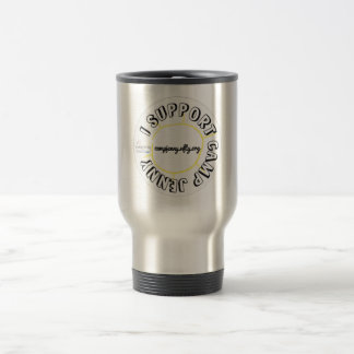 Je soutiens la tasse de voyage de CJ