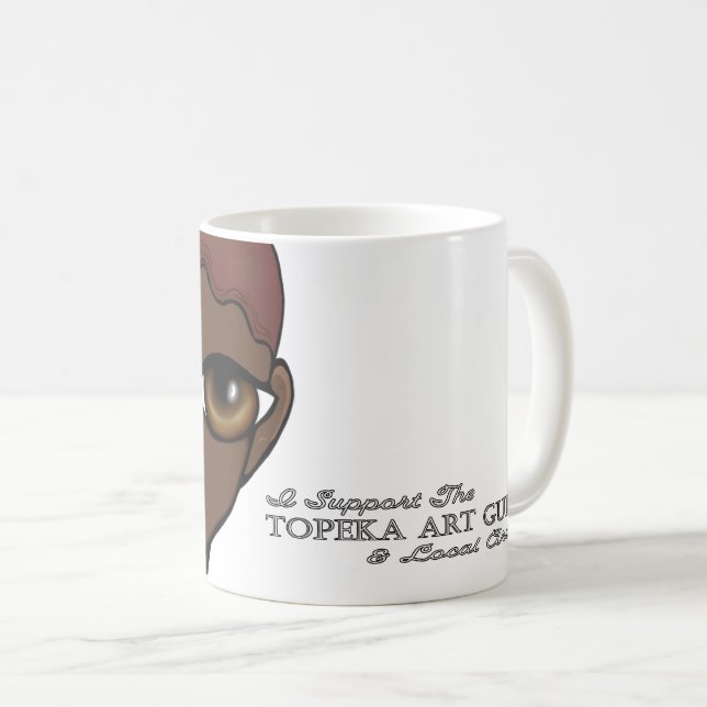 Je soutiens la Topeka Art Guild Mug (Devant droit)