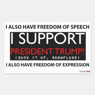 Je soutiens le Sticker du président Trump