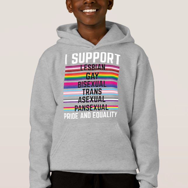 Je soutiens Lesbienne Gay Bisexuel Trans Panne Ase (Devant)
