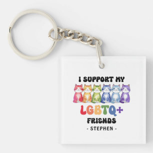 Je soutiens mes amis LGBTQ - Rainbow Cat Pride