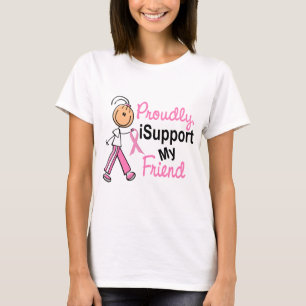 Je soutiens mon T-shirts de cancer du sein de