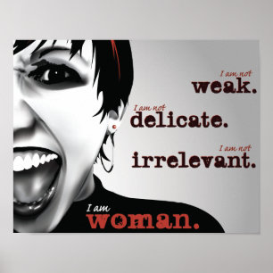 Je suis affiche de la femme 11x14