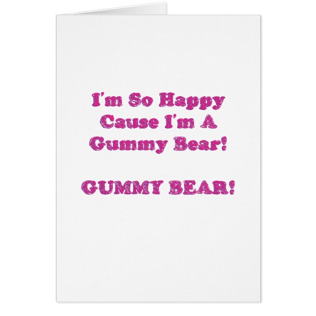 Je suis ainsi cause heureuse que je suis un ours (Devant)