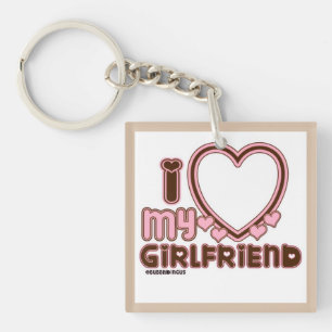Je suis amoureux de ma petite amie porte-clés pers
