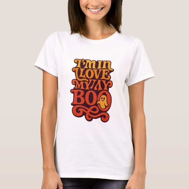 Je suis amoureux de mon design de t-shirt boo (Devant)