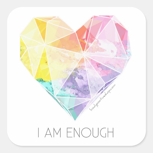 Je Suis Assez - Sticker Miroir/Échelle (Devant)