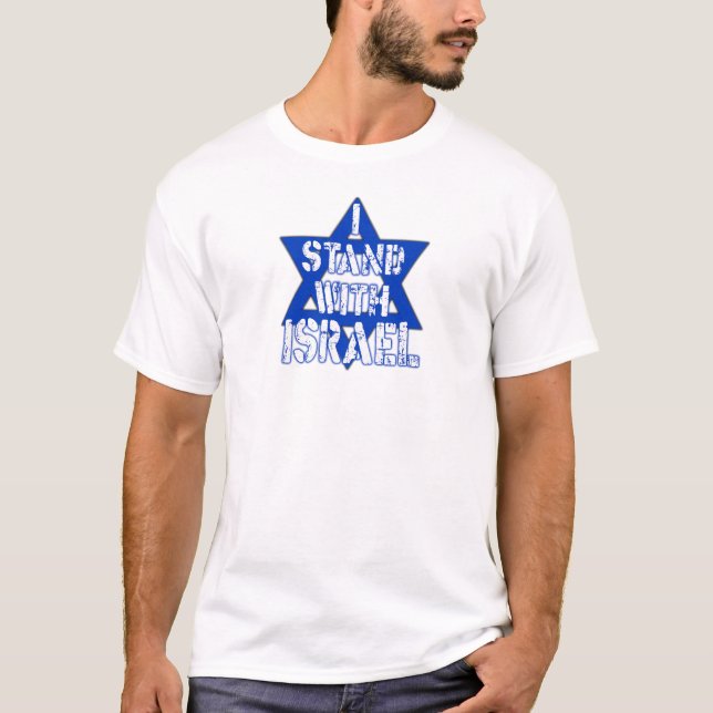 je suis avec israel T-Shirt (Devant)