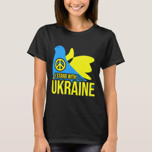 Je suis avec l'Ukraine T-shirt Drapeau de l'Ukrain