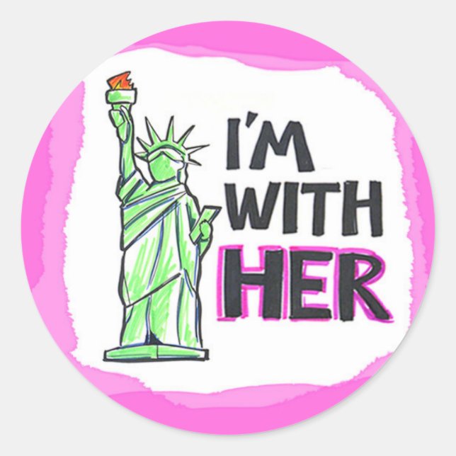 Je suis avec son autocollant (Devant)