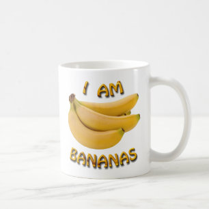 Je Suis Bananes Classique Café Blanc Mug