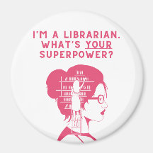 Je suis bibliothécaire - Aimant