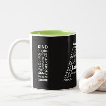 Je suis blanc sur tasse de café noir