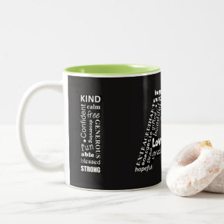 Je suis blanc sur tasse de café noir