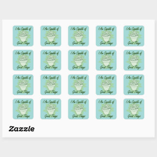 Je suis capable de grandes choses - Sticker d'affi