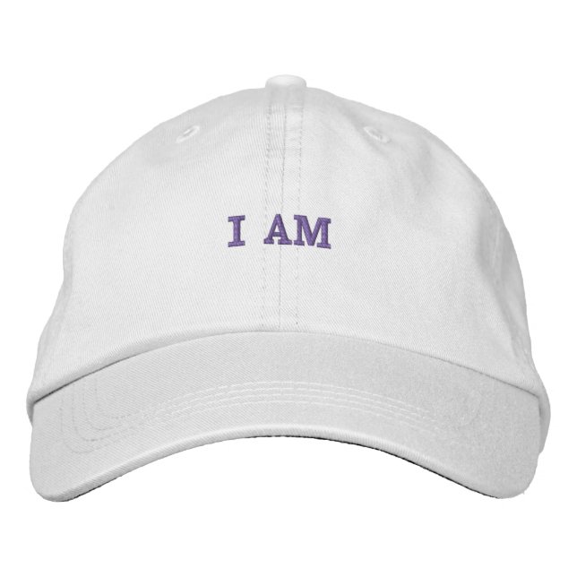 "JE SUIS" Casquette de baseball brodé (Devant)